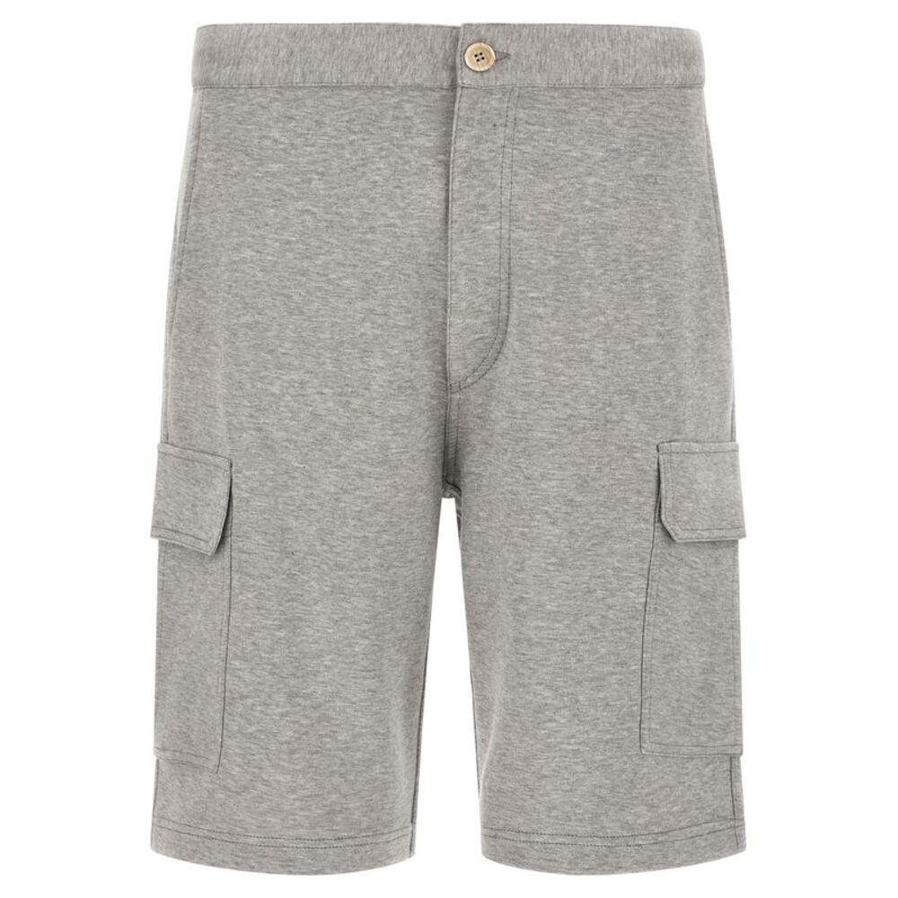 Brunello Cucinelli Gray Cotton Bermuda Men's Shorts